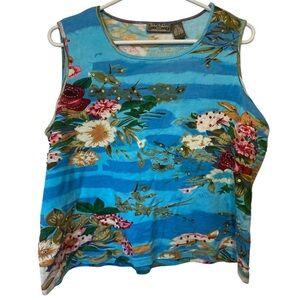 Jane Ashley Sequin Floral Top Size XL